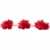 Тесьма плетеная "Рюш", упак. 9,14 м, цвет красный - купить в Новом Уренгое. Цена: 46.82 руб.