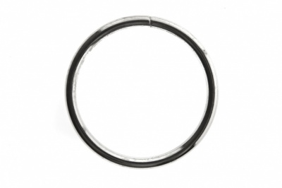 Кольцо металлическое №40 мм, цв.-никель - купить в Новом Уренгое. Цена: 4.45 руб.