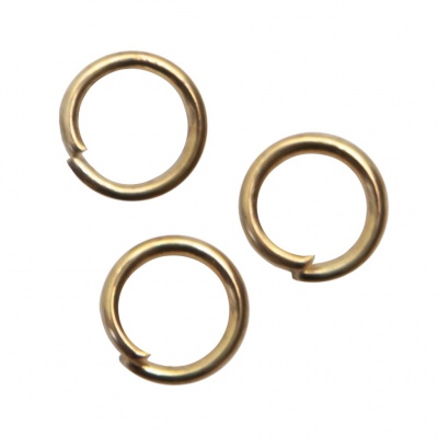 Кольцо  соединительное для бижутерии 5 мм, цв.-золото - купить в Новом Уренгое. Цена: 0.44 руб.