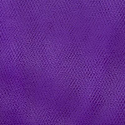 Фатин матовый 16-85, 12 гр/м2, шир.300см, цвет фиолетовый - купить в Новом Уренгое. Цена 96.31 руб.