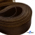 Регилиновая лента, шир.100мм, (уп.25 ярд), цв.- коричневый - купить в Новом Уренгое. Цена: 694.13 руб.
