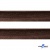 Кант атласный 074, шир. 12 мм (в упак. 65,8 м), цвет коричневый - купить в Новом Уренгое. Цена: 237.16 руб.