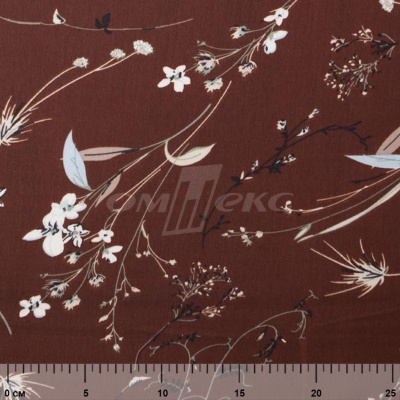 Плательная ткань "Фламенко" 2.2, 80 гр/м2, шир.150 см, принт растительный - купить в Новом Уренгое. Цена 239.03 руб.