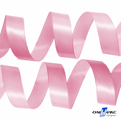 050-нежно-розовый Лента атласная упаковочная (В) 85+/-5гр/м2, шир.25 мм (1/2), 25+/-1 м - купить в Новом Уренгое. Цена: 53.96 руб.