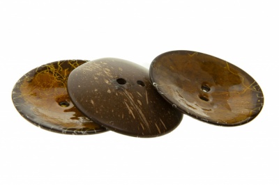 Деревянные украшения для рукоделия пуговицы "Кокос" #4 - купить в Новом Уренгое. Цена: 66.23 руб.