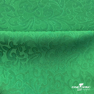 Ткань жаккард королевский, 100% полиэстр 180 г/м 2, шир.150 см, цв-зеленый - купить в Новом Уренгое. Цена 293.39 руб.