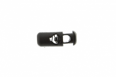 8108 Фиксатор пластиковый "Бочонок", 20х8 мм, цвет чёрный - купить в Новом Уренгое. Цена: 1.29 руб.
