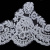 Сутажное кружево «Алансон»  на органзе XDH3883, шир.140 мм, (уп. 9,14 м ), цв.-белый - купить в Новом Уренгое. Цена: 1 639.35 руб.
