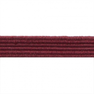 Резиновые нити с текстильным покрытием, шир. 6 мм ( упак.30 м/уп), цв.- 88-бордо - купить в Новом Уренгое. Цена: 155.22 руб.