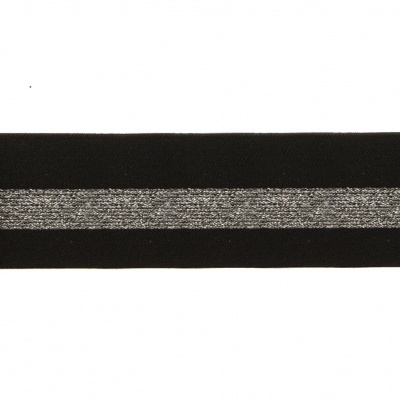 #2/6-Лента эластичная вязаная с рисунком шир.52 мм (45,7+/-0,5 м/бобина) - купить в Новом Уренгое. Цена: 69.33 руб.