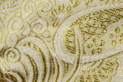 Ткань костюмная жаккард №5, 140 гр/м2, шир.150см, цвет золото - купить в Новом Уренгое. Цена 383.29 руб.