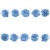 Тесьма плетеная "Рюш", упак. 9,14 м, цвет голубой - купить в Новом Уренгое. Цена: 45.87 руб.