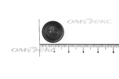 51820/15 мм (2 пр)  черные пуговицы - купить в Новом Уренгое. Цена: 0.87 руб.