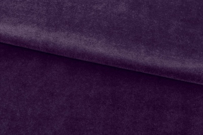 Бархат стрейч, 240 гр/м2, шир.160см, (2,4 м/кг), цвет 27/фиолет - купить в Новом Уренгое. Цена 886.02 руб.