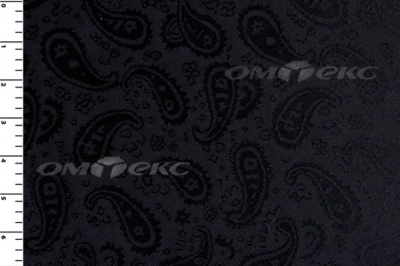 Ткань подкладочная жаккард Р14098, чёрный, 85 г/м2, шир. 150 см, 230T - купить в Новом Уренгое. Цена 166.45 руб.