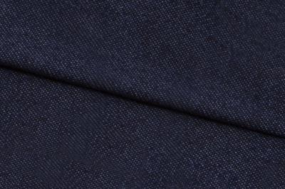 Ткань джинсовая №96, 160 гр/м2, шир.148см, цвет т.синий - купить в Новом Уренгое. Цена 350.42 руб.
