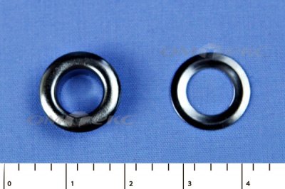 Люверсы металлические, блочка/кольцо, №5 (8 мм) упак.1000 шт- цв.никель - купить в Новом Уренгое. Цена: 392 руб.
