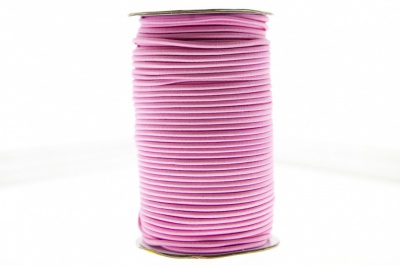 0370-1301-Шнур эластичный 3 мм, (уп.100+/-1м), цв.141- розовый - купить в Новом Уренгое. Цена: 459.62 руб.