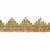 Тесьма металлизированная 0384-0240, шир. 40 мм/уп. 25+/-1 м, цвет золото - купить в Новом Уренгое. Цена: 490.74 руб.