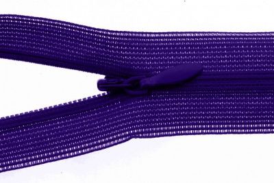 Молния потайная Т3 866, 50 см, капрон, цвет фиолетовый - купить в Новом Уренгое. Цена: 8.62 руб.