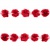 Тесьма плетеная "Рюш", упак. 9,14 м, цвет красный - купить в Новом Уренгое. Цена: 47.30 руб.