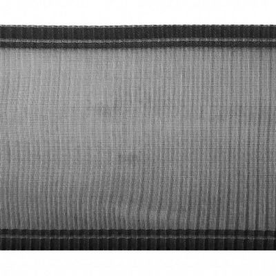 Лента капроновая "Гофре", шир. 110 мм/уп. 50 м, цвет чёрный - купить в Новом Уренгое. Цена: 24.99 руб.