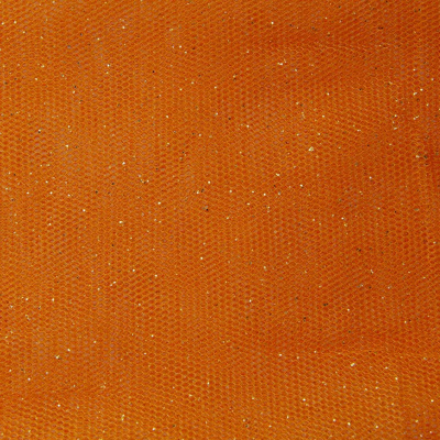 Сетка Глиттер, 24 г/м2, шир.145 см., оранжевый - купить в Новом Уренгое. Цена 117.24 руб.