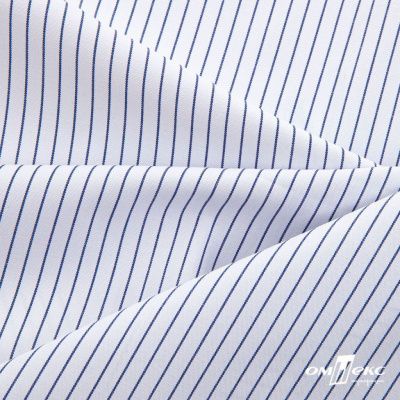 Ткань сорочечная Ронда, 115 г/м2, 58% пэ,42% хл, шир.150 см, цв.4-синяя, (арт.114) - купить в Новом Уренгое. Цена 306.69 руб.