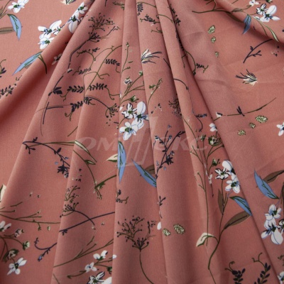Плательная ткань "Фламенко" 2.1, 80 гр/м2, шир.150 см, принт растительный - купить в Новом Уренгое. Цена 311.05 руб.