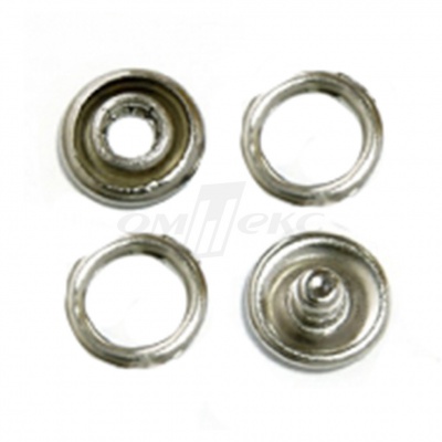 Кнопки рубашечные 10,5 мм никель New Star (кольцо) - купить в Новом Уренгое. Цена: 5.80 руб.