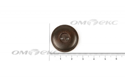 Пуговица деревянная круглая №54 (25мм) - купить в Новом Уренгое. Цена: 4.12 руб.