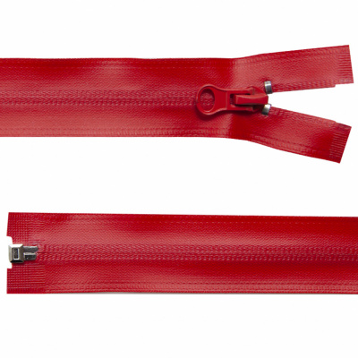 Молния водонепроницаемая PVC Т-7, 60 см, разъемная, цвет (820) красный - купить в Новом Уренгое. Цена: 49.39 руб.