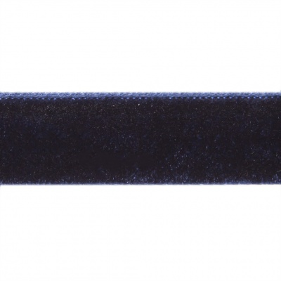 Лента бархатная нейлон, шир.12 мм, (упак. 45,7м), цв.180-т.синий - купить в Новом Уренгое. Цена: 411.60 руб.