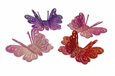 Бабочка декоративная пластиковая #9 - купить в Новом Уренгое. Цена: 7.09 руб.