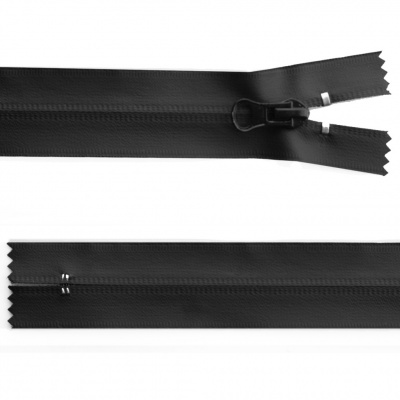 Молния водонепроницаемая PVC Т-7, 20 см, неразъемная, цвет чёрный - купить в Новом Уренгое. Цена: 21.56 руб.