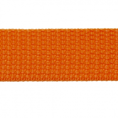 Стропа текстильная, шир. 25 мм (в нам. 50+/-1 ярд), цвет оранжевый - купить в Новом Уренгое. Цена: 409.94 руб.
