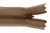 Молния потайная Т3 294, 50 см, капрон, цвет коричневый - купить в Новом Уренгое. Цена: 6.90 руб.