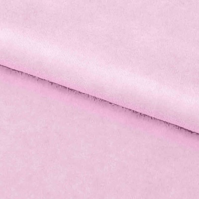 Велюр JS LIGHT 1, 220 гр/м2, шир.150 см, (3,3 м/кг), цвет бл.розовый - купить в Новом Уренгое. Цена 1 055.34 руб.