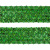 Тесьма с пайетками D4, шир. 35 мм/уп. 25+/-1 м, цвет зелёный - купить в Новом Уренгое. Цена: 1 308.30 руб.