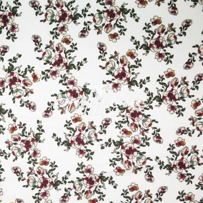 Плательная ткань "Фламенко" 23.1, 80 гр/м2, шир.150 см, принт растительный - купить в Новом Уренгое. Цена 264.56 руб.
