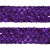 Тесьма с пайетками 12, шир. 35 мм/уп. 25+/-1 м, цвет фиолет - купить в Новом Уренгое. Цена: 1 308.30 руб.