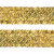 Тесьма с пайетками D16, шир. 35 мм/уп. 25+/-1 м, цвет золото - купить в Новом Уренгое. Цена: 1 281.60 руб.
