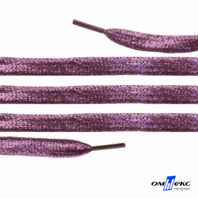 Шнурки #107-01, плоские 130 см, цв.розовый металлик - купить в Новом Уренгое. Цена: 35.45 руб.