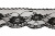 Кружево капроновое 730А, шир. 60 мм/уп.50 м, цвет #07-чёрный - купить в Новом Уренгое. Цена: 14 руб.