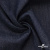 Ткань костюмная "Джинс" с начесом, 320 г/м2, 80% хлопок 20%полиэстер, шир. 160 см, т.синий - купить в Новом Уренгое. Цена 492.24 руб.