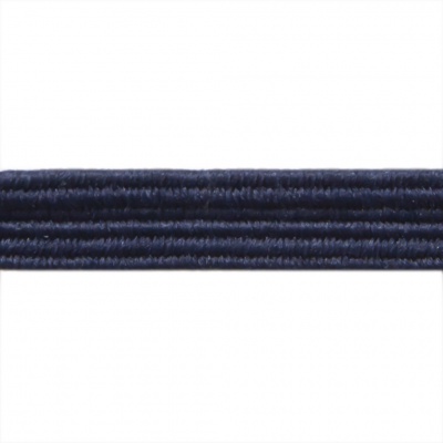 Резиновые нити с текстильным покрытием, шир. 6 мм ( упак.30 м/уп), цв.- 117-т.синий - купить в Новом Уренгое. Цена: 152.05 руб.