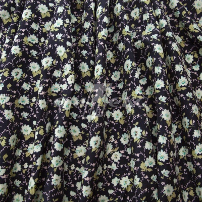 Плательная ткань "Софи" 8.1, 75 гр/м2, шир.150 см, принт растительный - купить в Новом Уренгое. Цена 243.96 руб.