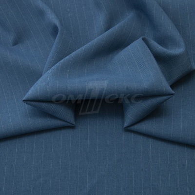 Костюмная ткань "Жаклин", 188 гр/м2, шир. 150 см, цвет серо-голубой - купить в Новом Уренгое. Цена 426.49 руб.