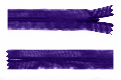 Молния потайная Т3 866, 20 см, капрон, цвет фиолетовый - купить в Новом Уренгое. Цена: 5.27 руб.
