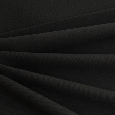 Костюмная ткань с вискозой "Меган", 210 гр/м2, шир.150см, цвет чёрный - купить в Новом Уренгое. Цена 382.42 руб.